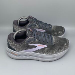 Brooks Ghost Max 2 Gray Purple Running Shoes 1204201B005 Women’s Sz 10